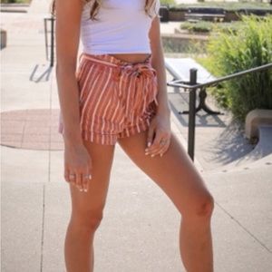American Eagle Belted Striped Short | Size: 00